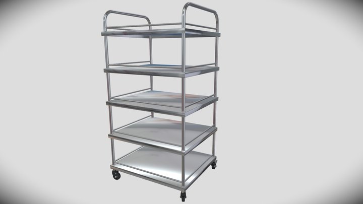 Hospital Trolley Premium Quality 3D Model