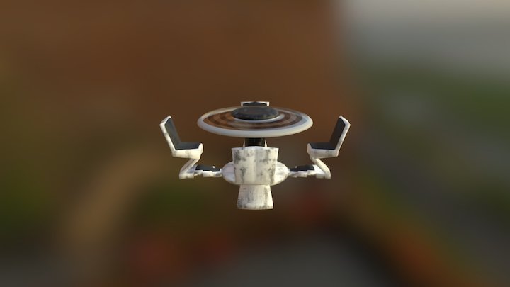Sci-fi Dining Table 3D Model