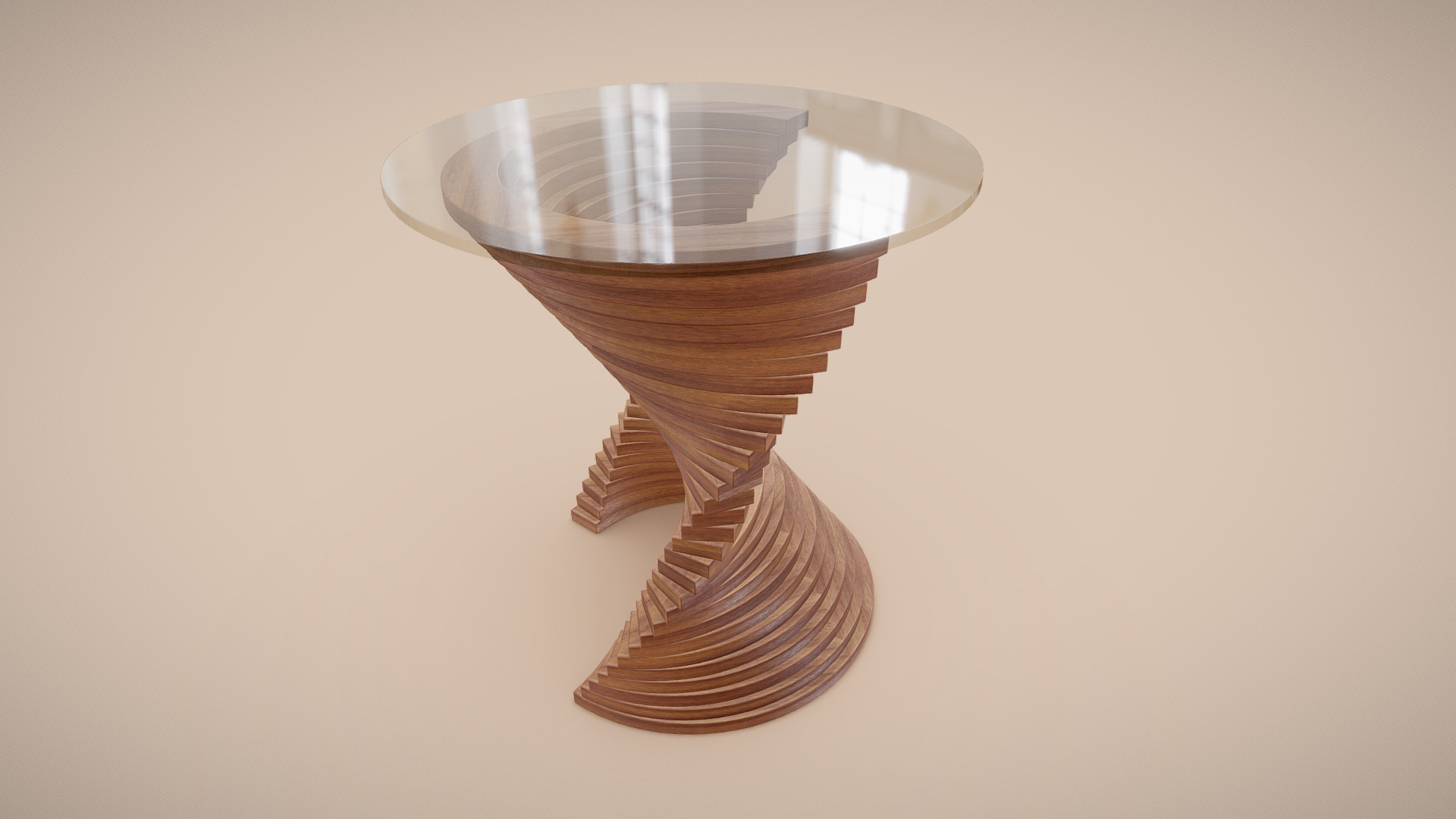3D model High Coffee Table - This is a 3D model of the High Coffee Table. The 3D model is about a glass cup with a handle.