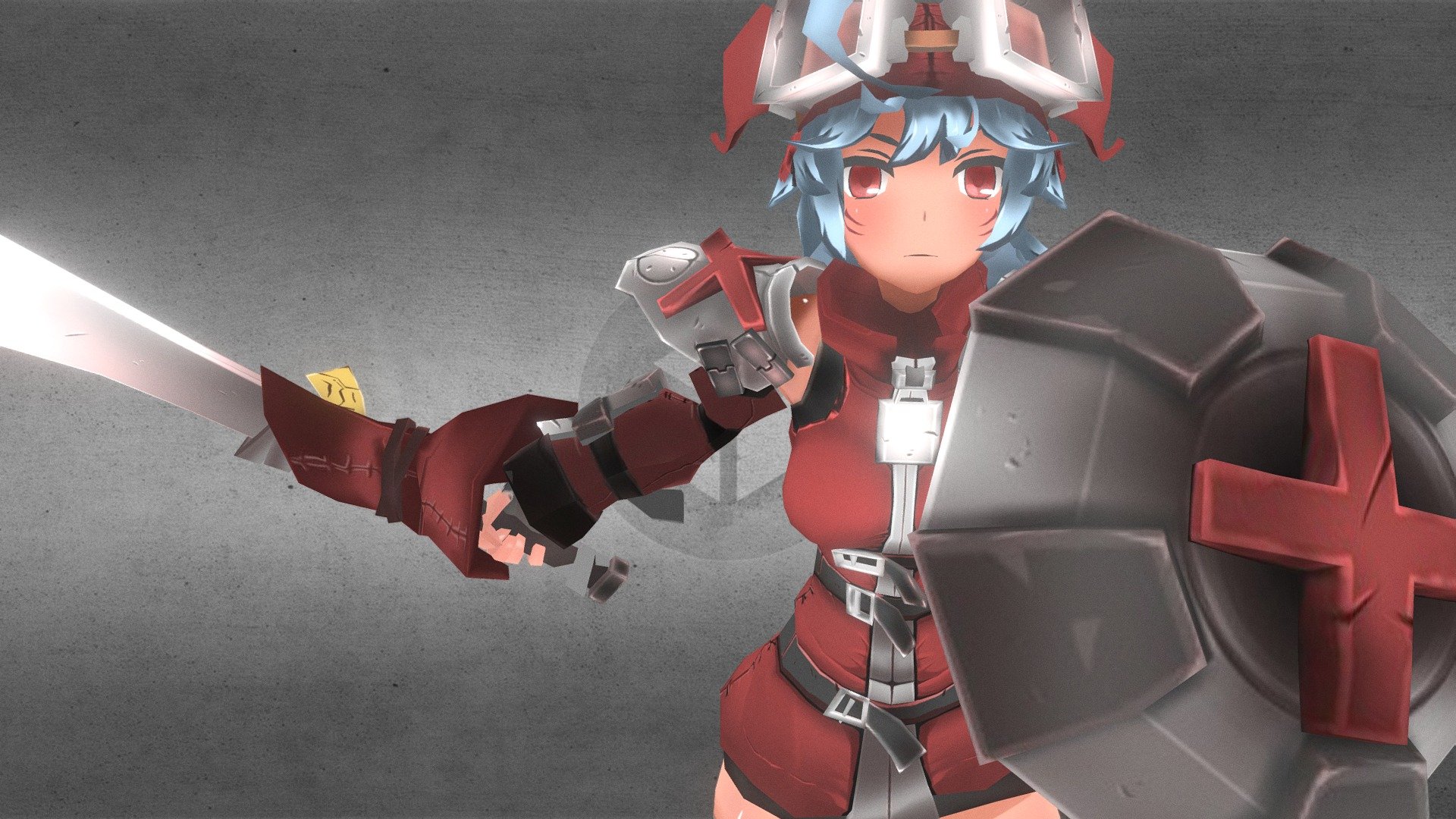 Mercenary girl (animated)