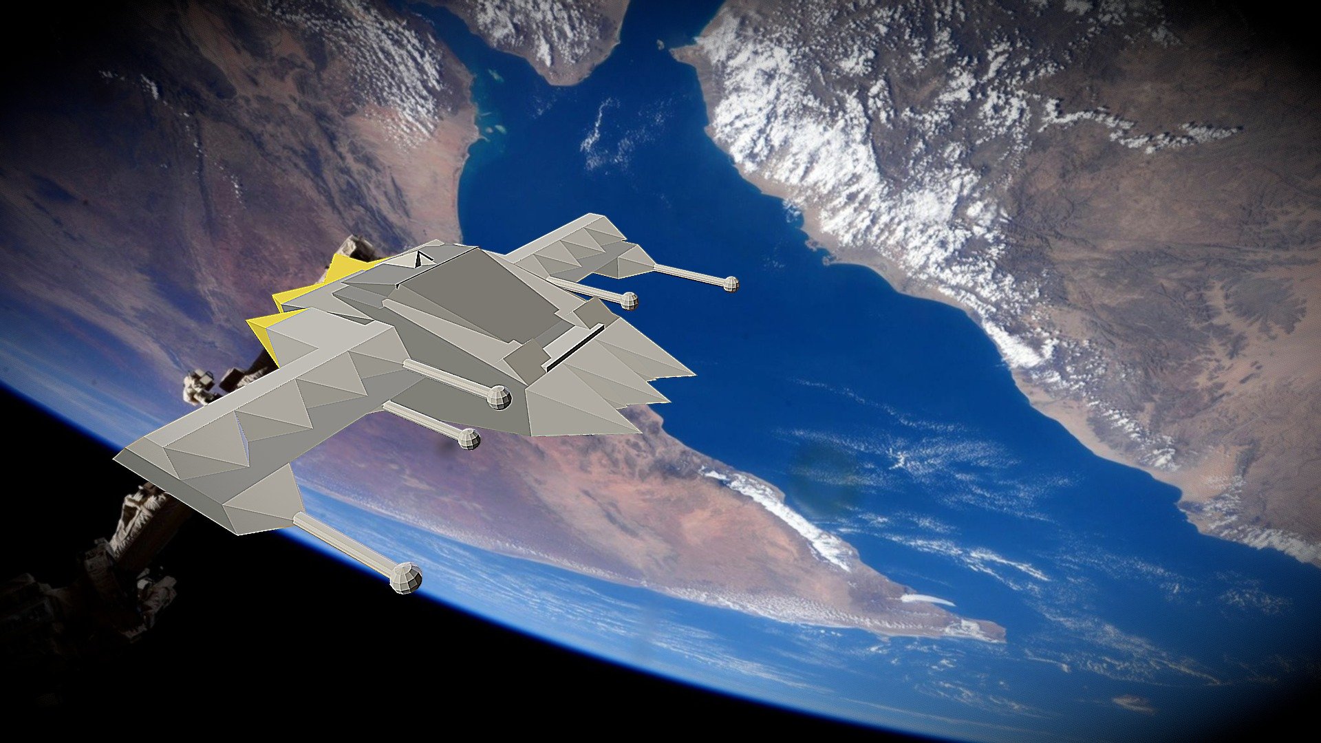 Tinkercad Spaceship 2 Download Free 3D model by Victor (vtsst