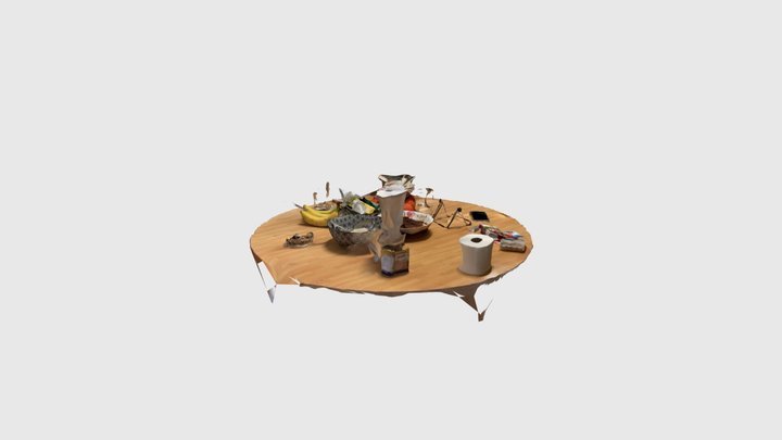 Table Colored 3D Model