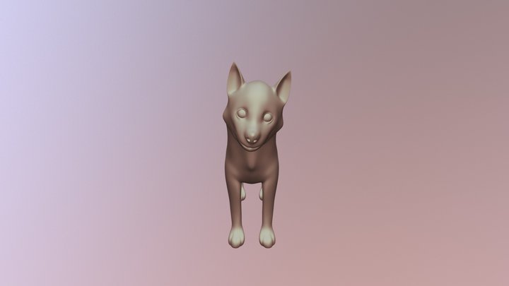Husky Pup 3D Model
