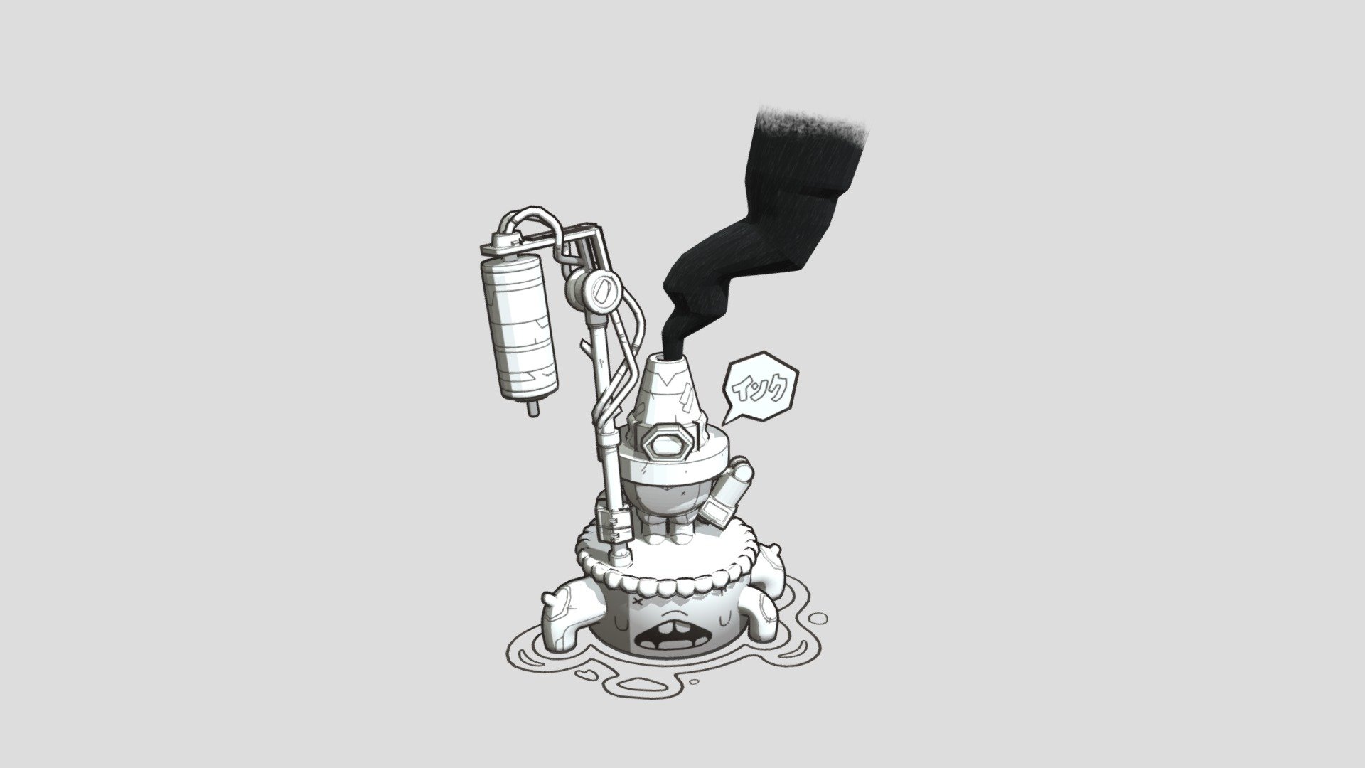 faces_rendering_demo_ink - 3D model by 110213069 [5ba68e0] - Sketchfab