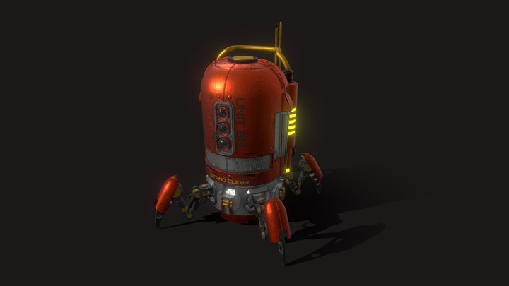 Maintenance Spider Bot 3D Model