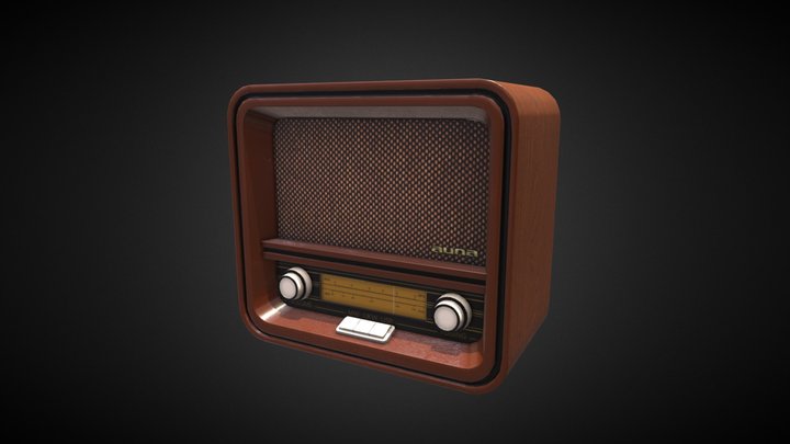Old Radio Auna 1901 3D Model