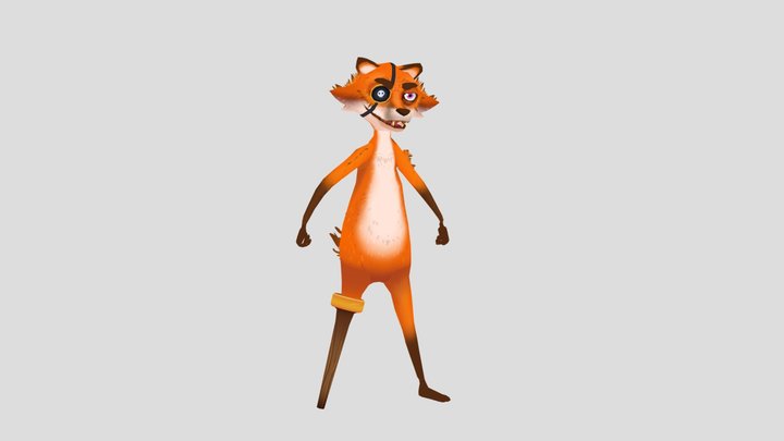 Fox Villain 3D Model