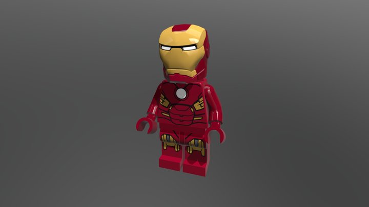 LEGO Iron Man 3D Model