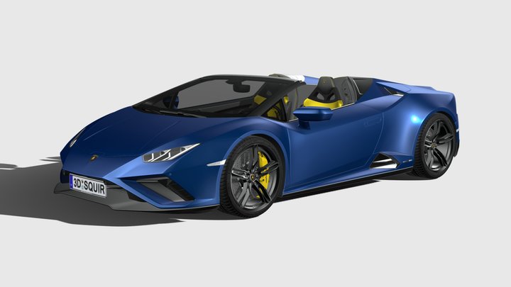 Lamborghini Huracan Evo RWD Spyder 2021 3D Model