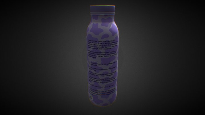 Bottle of Milk 3D Model