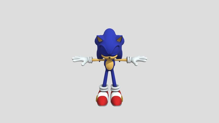 Sxsg - Cutscene Sonic – Free 3D Model STL