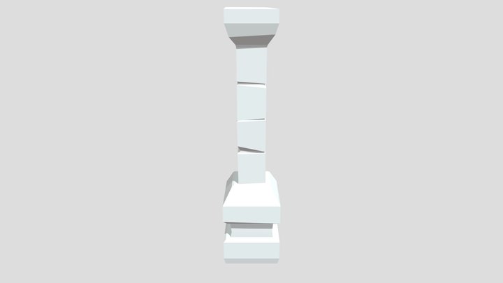 Stone Pillar 3D Model