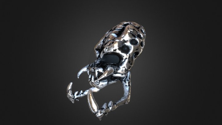 predator skull 3D Model