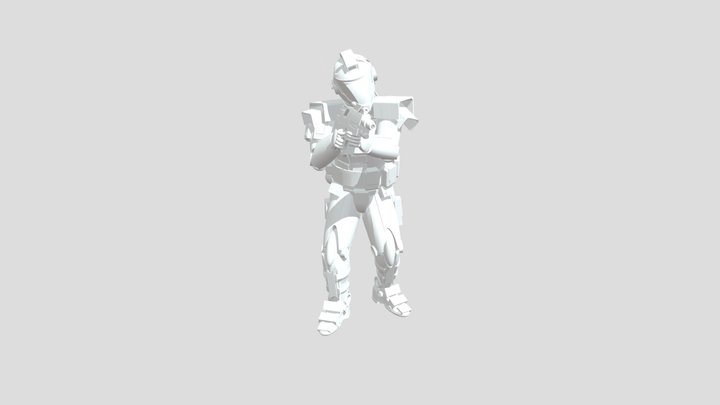 Captain Alpha white 3D Model