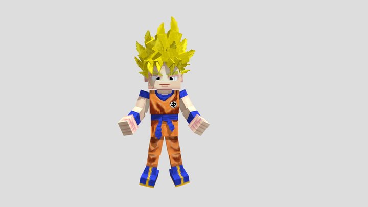 SSJ Goku 3D Model