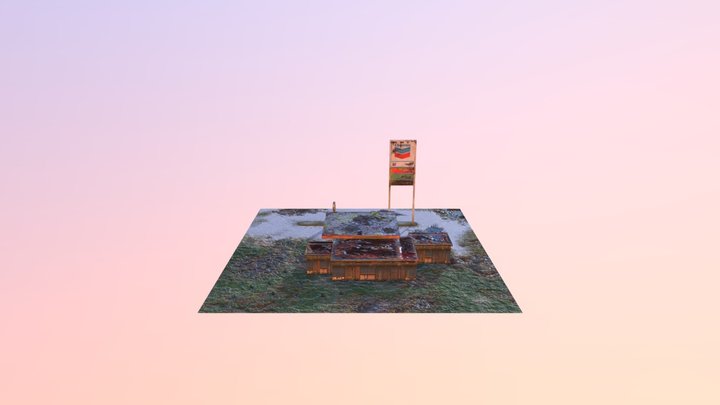 gas station 1 3D Model