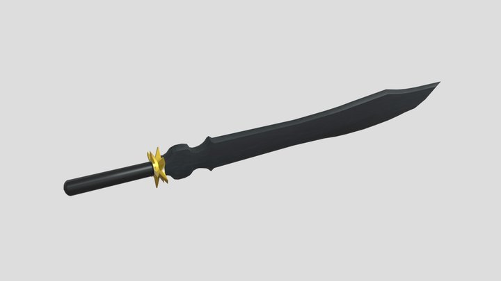 Obsidian Sword 3D Model