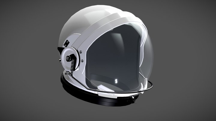 Lowpoly Orion Astronaut Suit Helmet 3D Model
