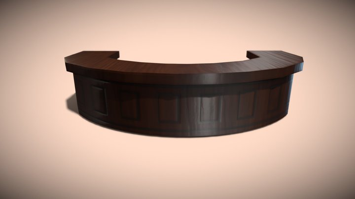 Reception Desk 3D Model