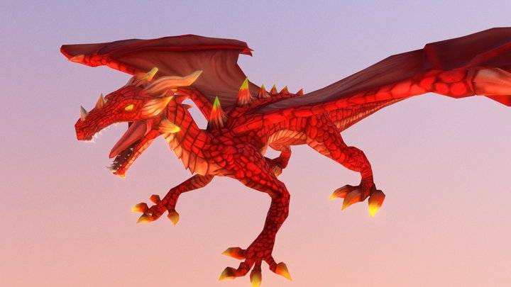 Dragon Red 3D Model