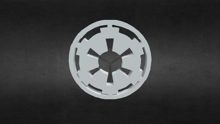 StarWars - Imperial Logo 3D Model