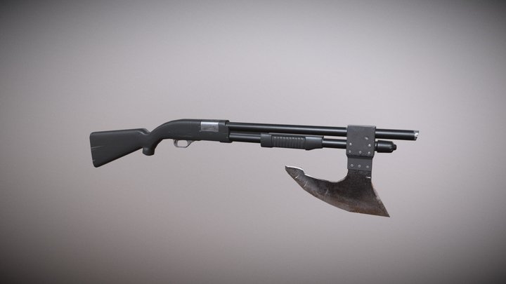 Axe Shotgun 3D Model