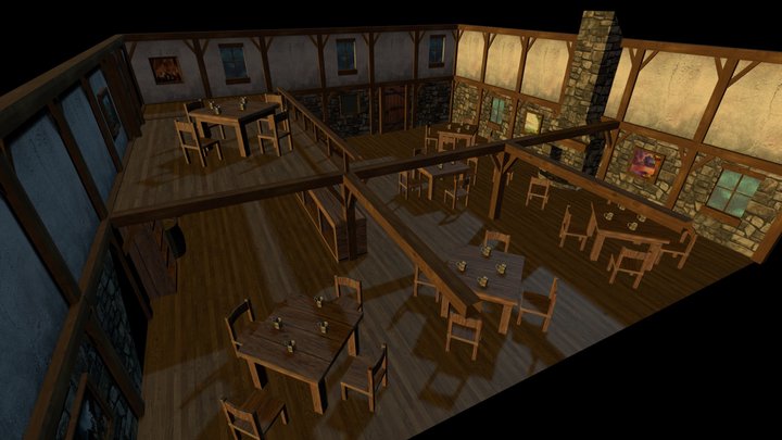 Irish Pub 3D Model
