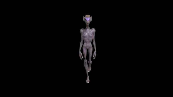 GameReadyCharacter_Day07_AlienHumanoidLemur 3D Model