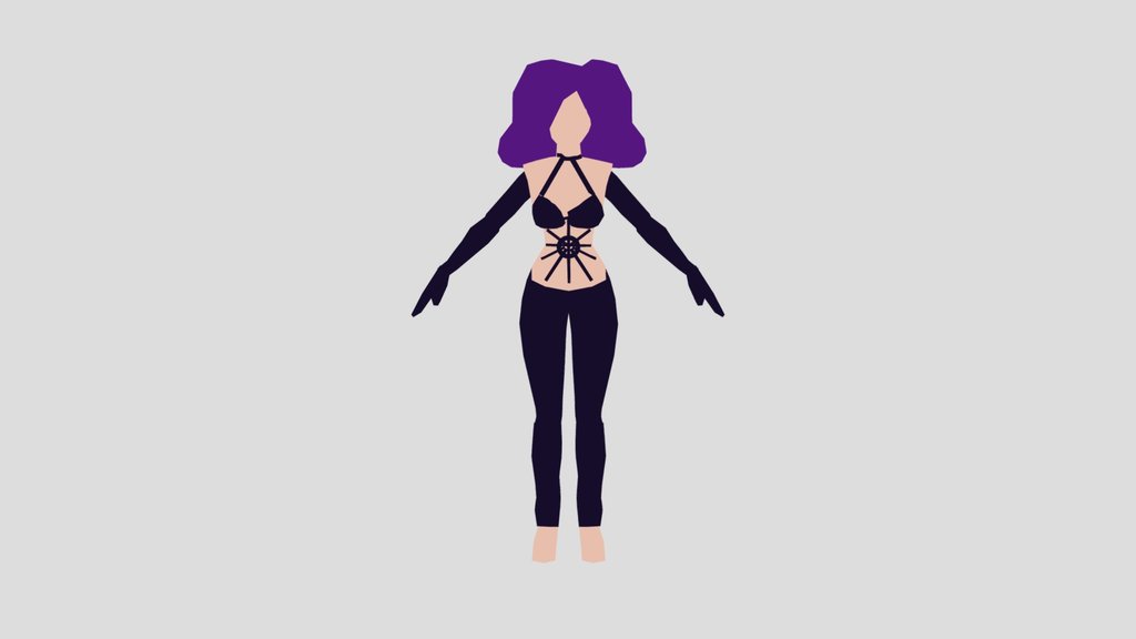 Low Poly Female (One Piece) Miss Doublefinger