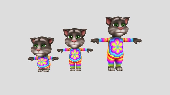 MTT - Flower Power Fur Tom 3D Model