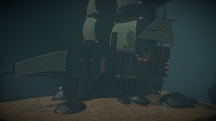(FREE) Shipwreck, at the bottom of the ocean ...