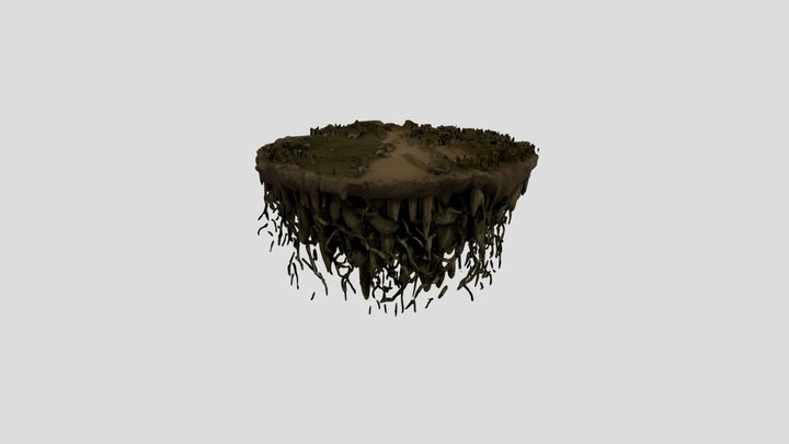 Floating Island 3D Model