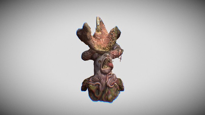 mutant plant creature - organic horror 3d model 3D Model