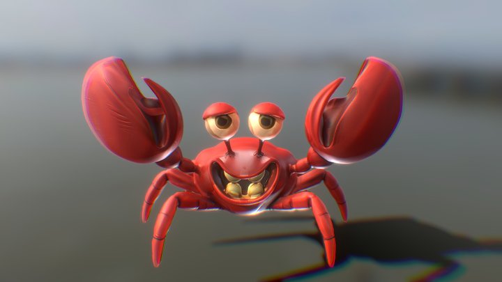 Cartoon Crab (Animated)