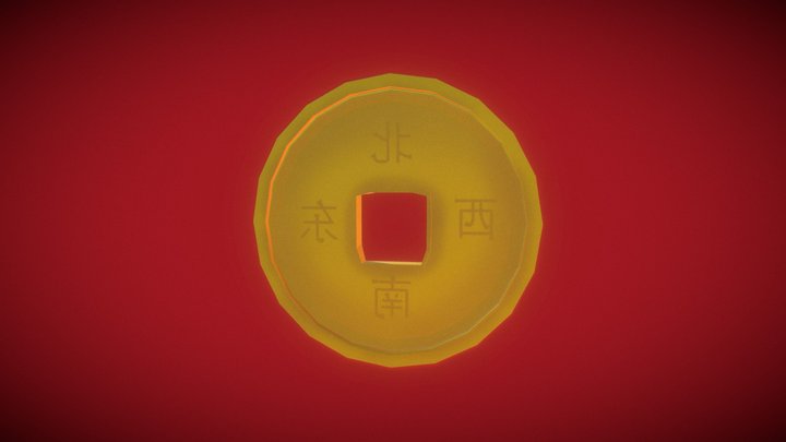 Chinese Coin 3D Model