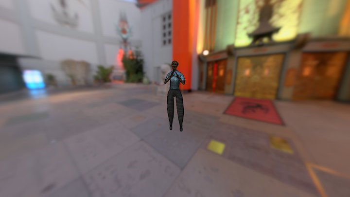 Overwatch Character fighting pose 3D Model