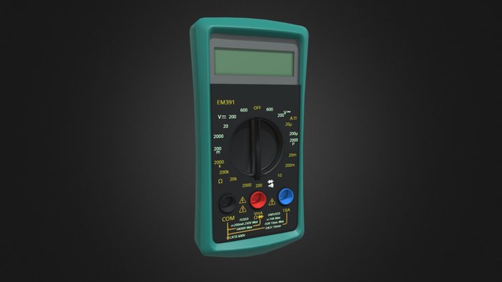 Digital Multimeter 3D Model