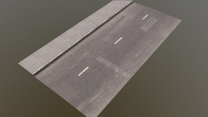 Road Main16m 3D Model