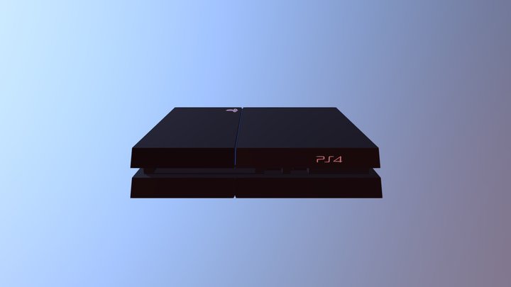 Play Station 4 3D Model