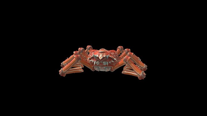 Japanese Spider Crab - SplitSea 3D Model
