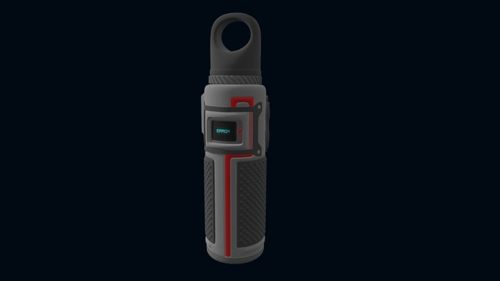 Sci-fi thermos (Arrimus 3D lesson) 3D Model