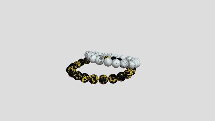 Bracelets by ebony and ivory 3D Model