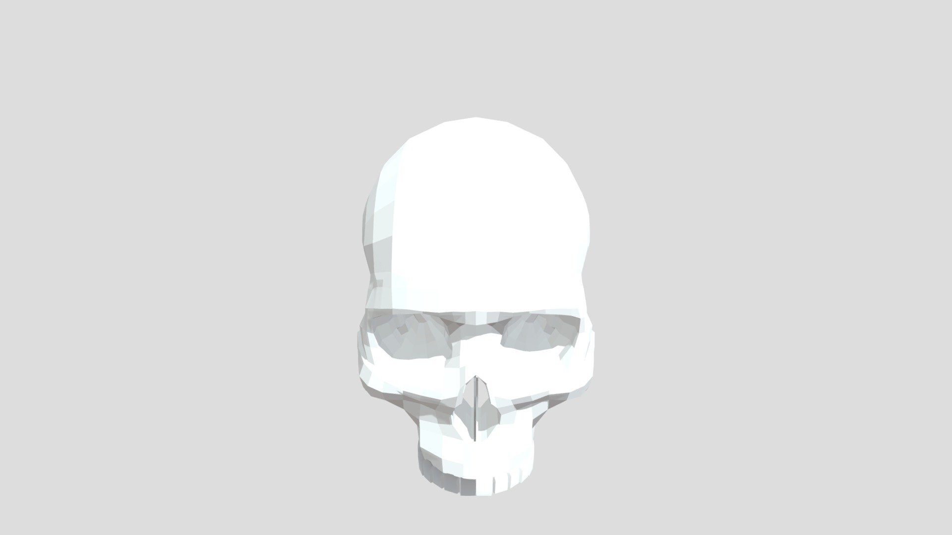 Low poly skull - Download Free 3D model by Freddan755 [5bbeedd] - Sketchfab