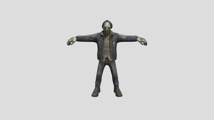 worker zombie 3D Model