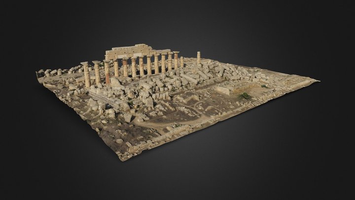 Selinunte, Temple C, Sicily 3D Model