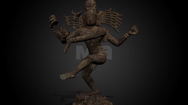 Shiva Nataraja (after conservation), c. 1100 CE – Kostenloses 3D-Modell STL