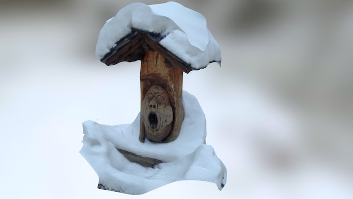 Carved creepy Face 3D Model