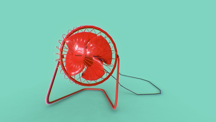 Desktop fan | Low-poly 3D Model