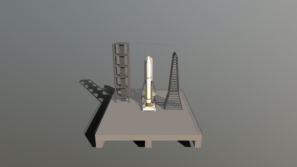 Rocket and Launch Pad