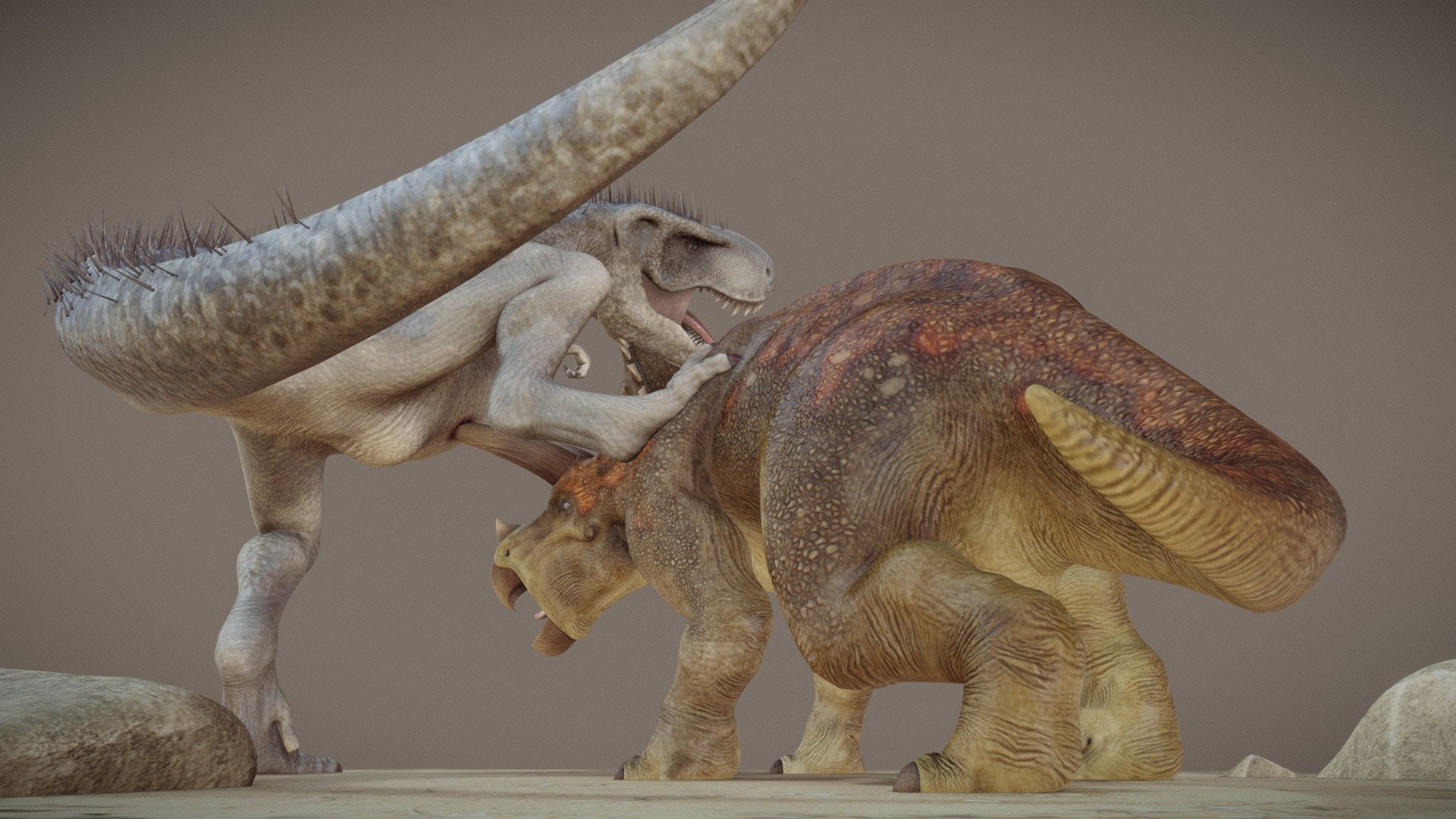 Triceratops Horridus vs Tyranosaurus Rex Diorama - Buy Royalty Free 3D  model by Kyan0s (@kyan0s) [5bc3e85]